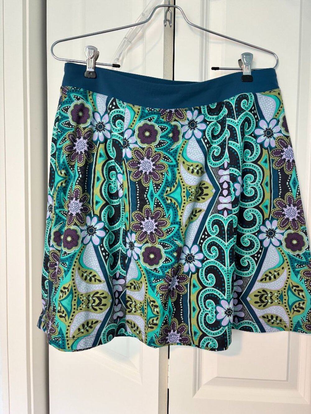 Prana A-line panel skirt - light weight knit material for that flouncy kick.